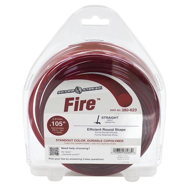 Stens New 380-623 Fire Trimmer Line For Kawasaki 99969-2794, Echo 310105065, Shindaiwa 10501 380-623 - main